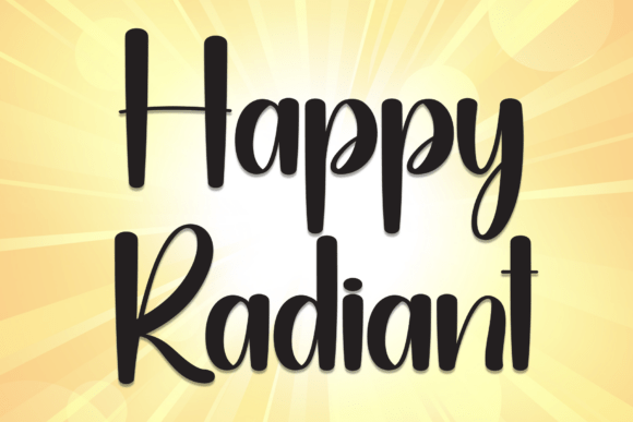 Happy Radiant Font
