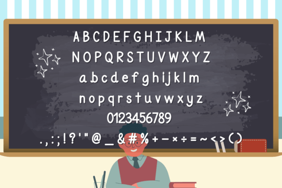 Happy Teacher Font preview 2