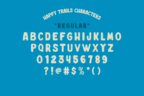 Happy Trails Font preview 2