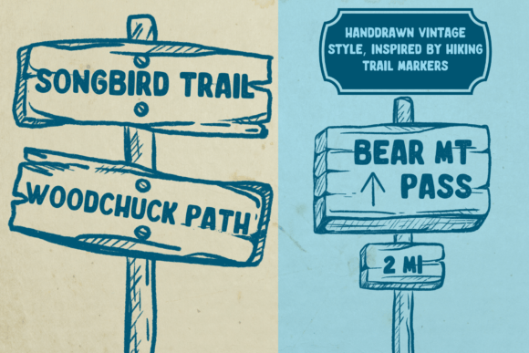 Happy Trails Font preview 4
