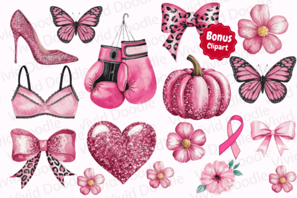 Breast Cancer Doodle Font preview 2