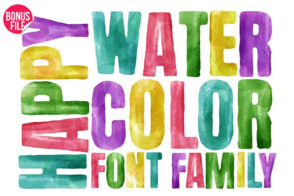 Happy Watercolor Font