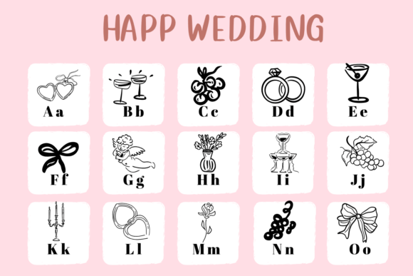 Happy Wedding Font preview 2