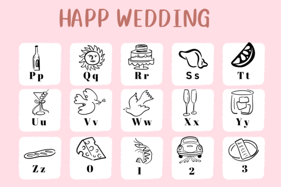Happy Wedding Font preview 3