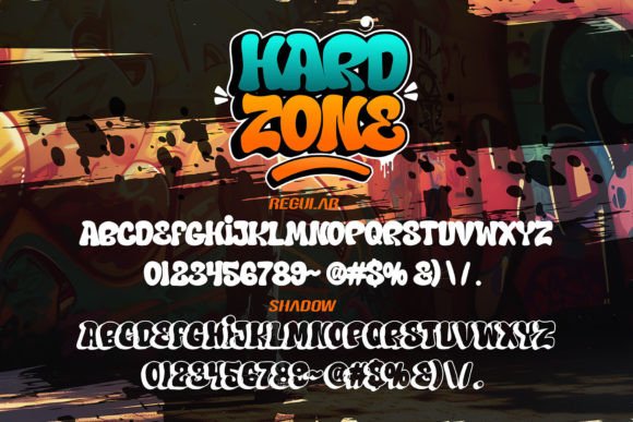 Hard Zone Font preview 2