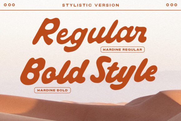 Hardine Font preview 2