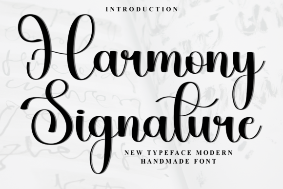 Harmony Signature Font