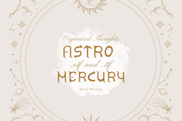 Astro Mercury Font preview 2