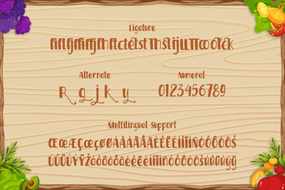 Harvest Time Font preview 3