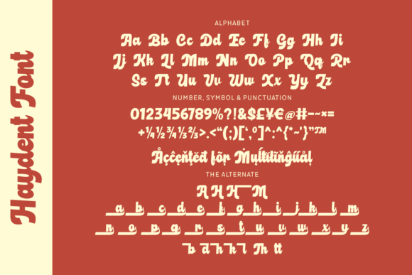 Haydent Font preview 4
