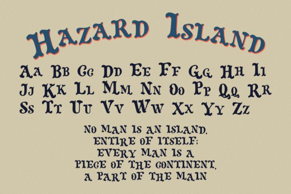 Hazard Island Font preview 4