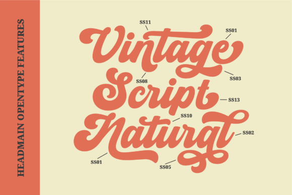 Headmain Font preview 4