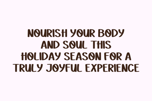 Healthy Holiday Font preview 3