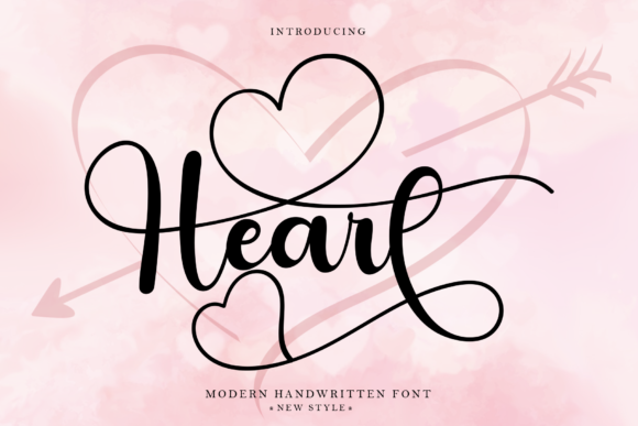Heart Font preview 2