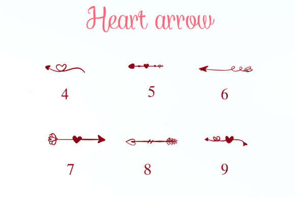 Heart Arrow Font preview 4