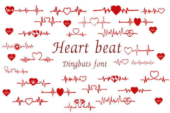 Heart Beat Font preview 2