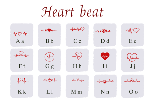 Heart Beat Font preview 4
