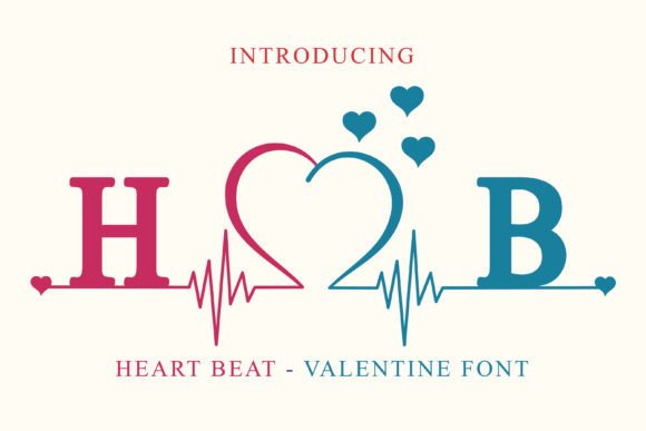 Heart Beat Love Font
