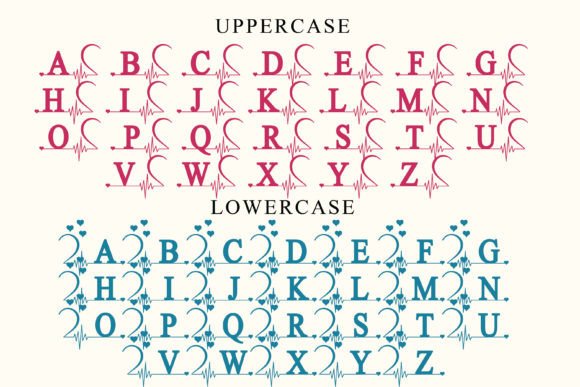 Heart Beat Love Font preview 4