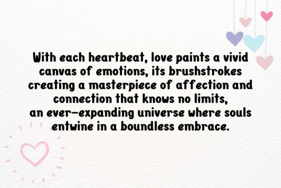 Heart Beats Font preview 3