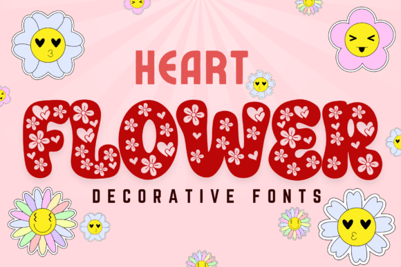 Heart Flower Font