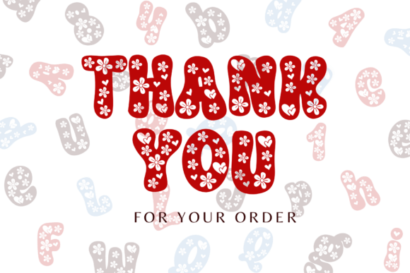 Heart Flower Font preview 4