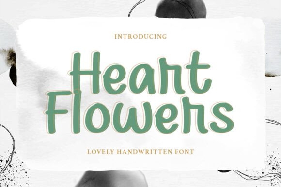 Heart Flowers Font