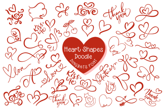 Heart Shapes Font