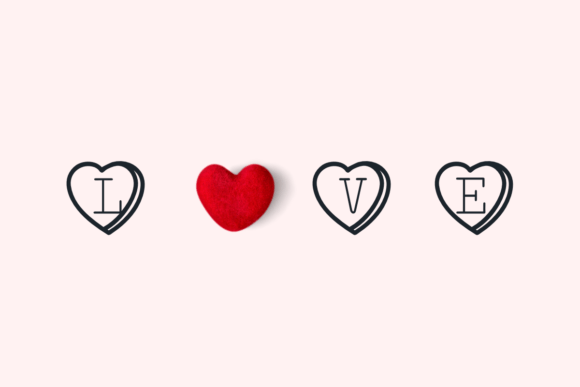 Heart Valentines Font preview 4