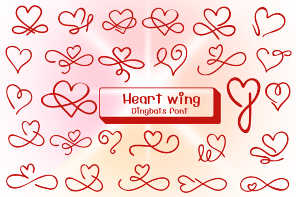 Heart Wing Font