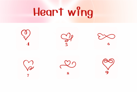 Heart Wing Font preview 4