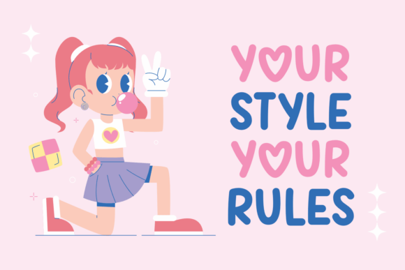 Heart Words Font preview 3