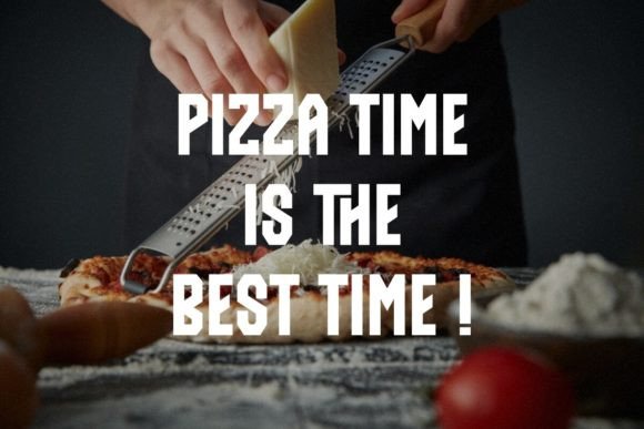 Black Pizza Font preview 2