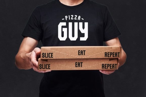 Black Pizza Font preview 3