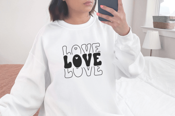 Hearts Stacked Font preview 2