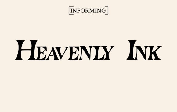Heavenly Ink Font preview 2