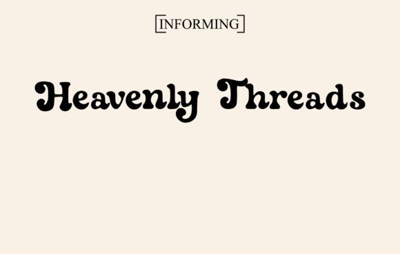 Heavenly Threads Font preview 2