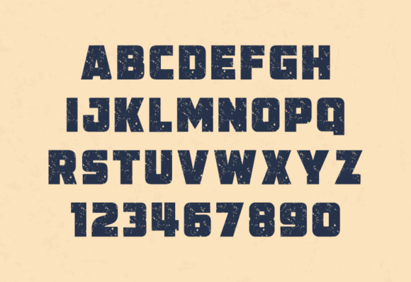 Heavy Bold Grunge Font preview 4