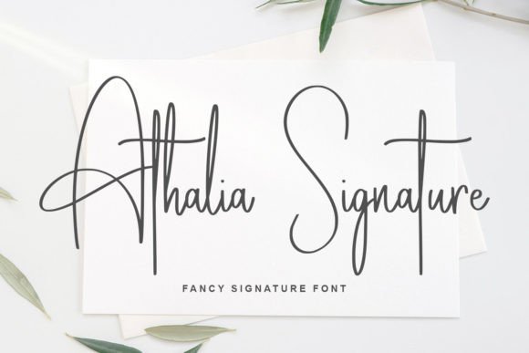Athalia Signature Font