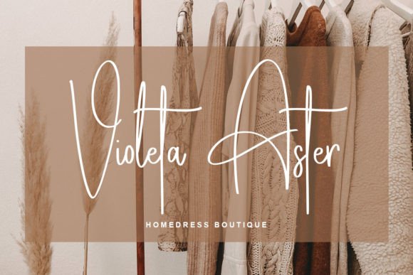 Athalia Signature Font preview 3