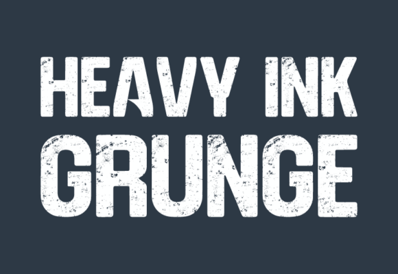 Heavy Ink Grunge Font preview 2