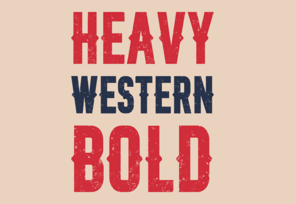Heavy Western Bold Font preview 2