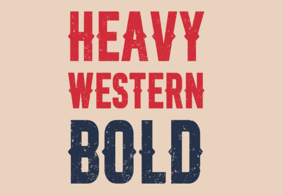 Heavy Western Bold Font preview 3