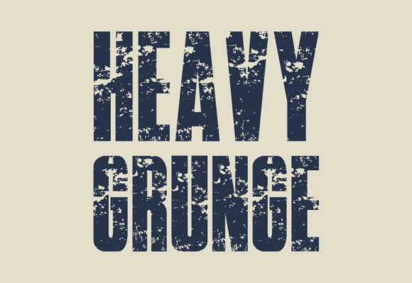 Heavy Grunge Font preview 2
