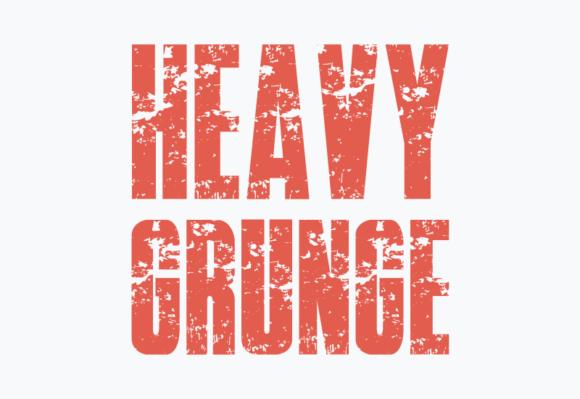Heavy Grunge Font preview 3