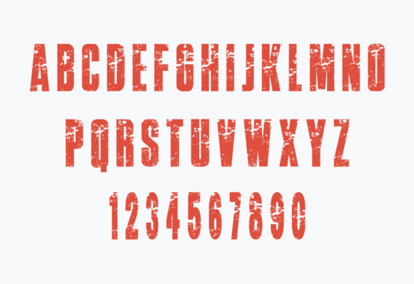 Heavy Grunge Font preview 4