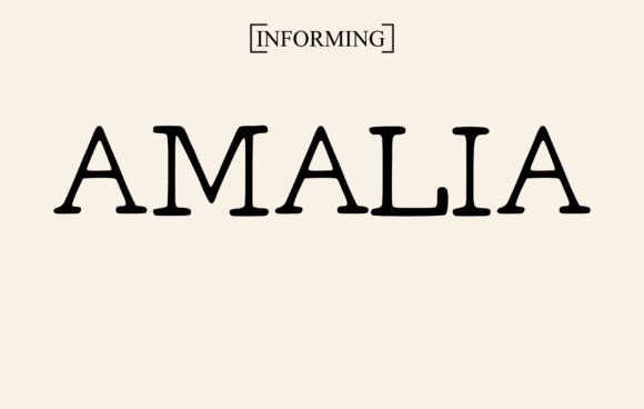 Amalia Font preview 2