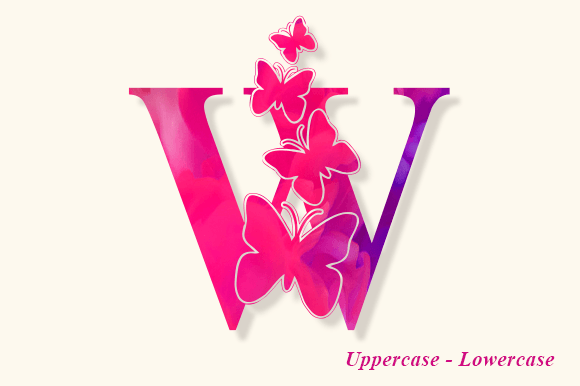 Hello Butterfly Monogram Font preview 3