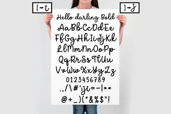 Hello Darling Font preview 6