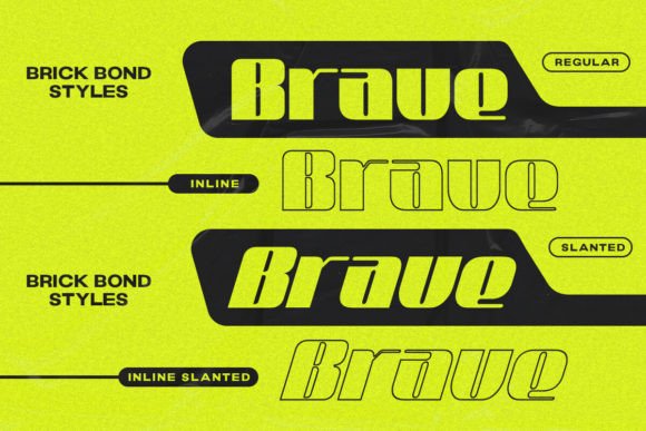 Brick Bond Font preview 3